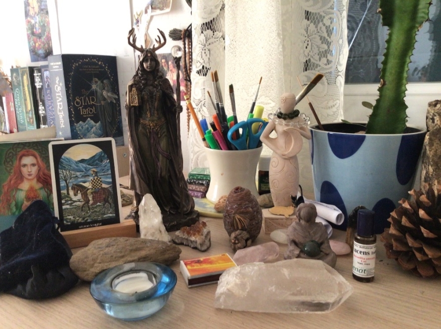 February altar space - blog post by m-c