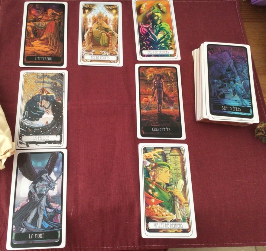 Horseshoe spread - tarot reading by m-c