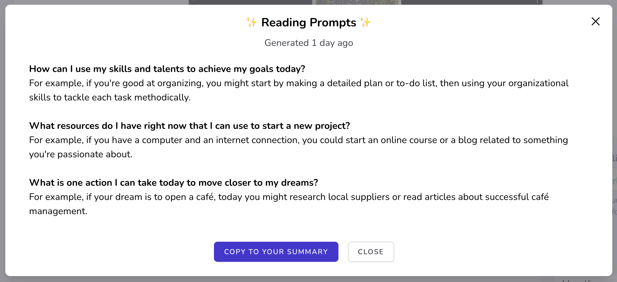 generated tarot reading prompts